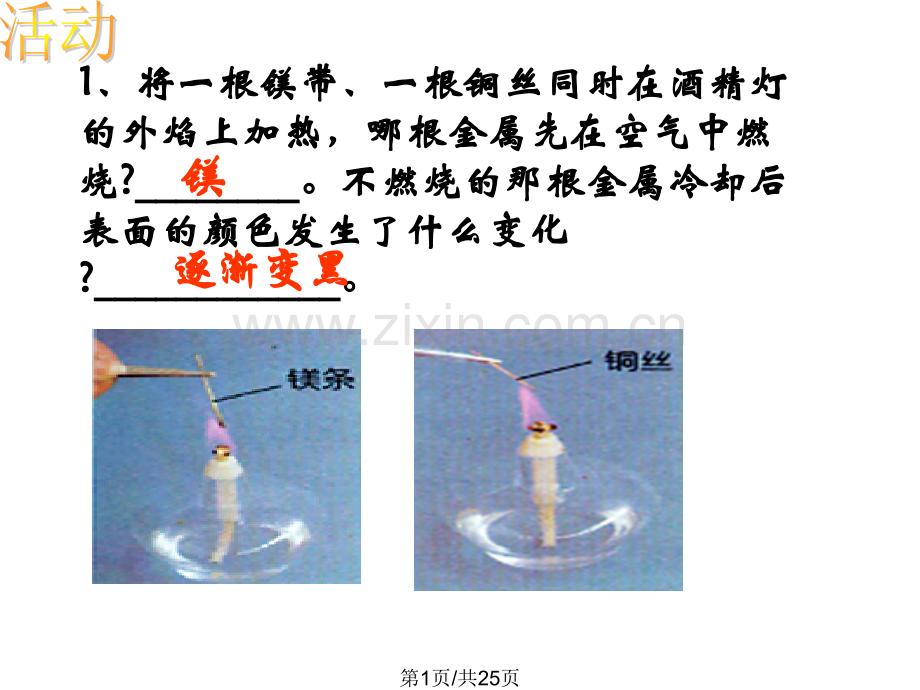 寻找金属变化的规律时.pptx_第1页