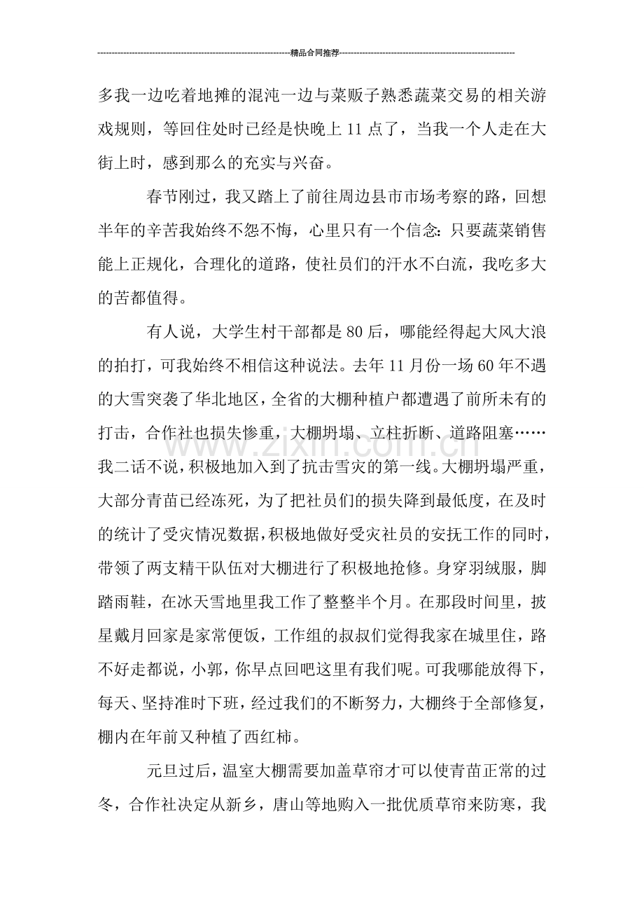 大学生村干部村委主任助理个人工作总结.doc_第2页