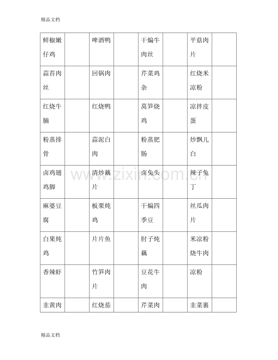 家常菜单表演示教学.doc_第1页