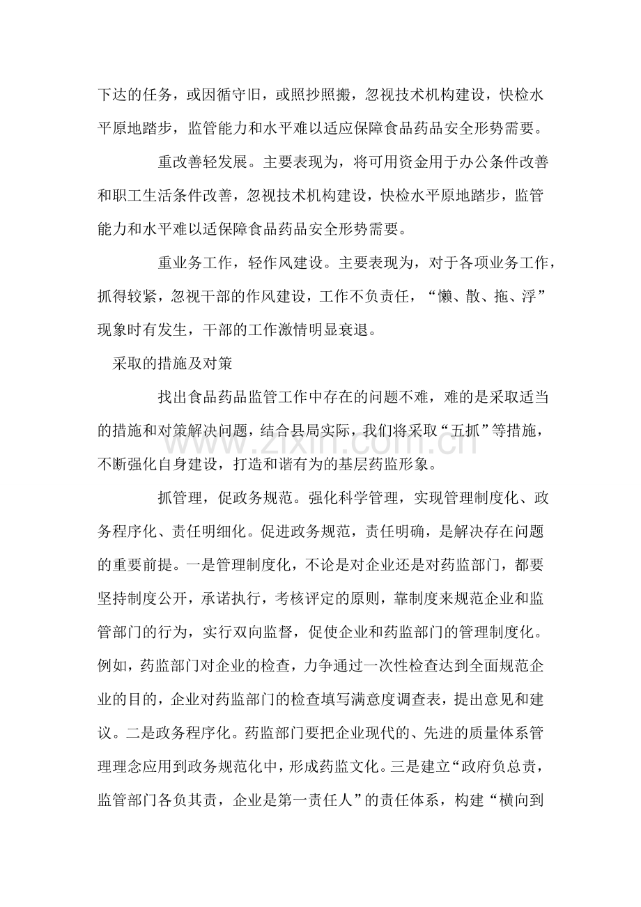 当前食品药品监管工作调研报告.doc_第2页