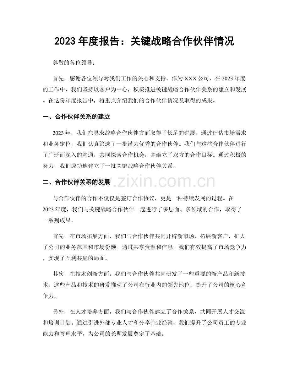 2023年度报告：关键战略合作伙伴情况.docx_第1页