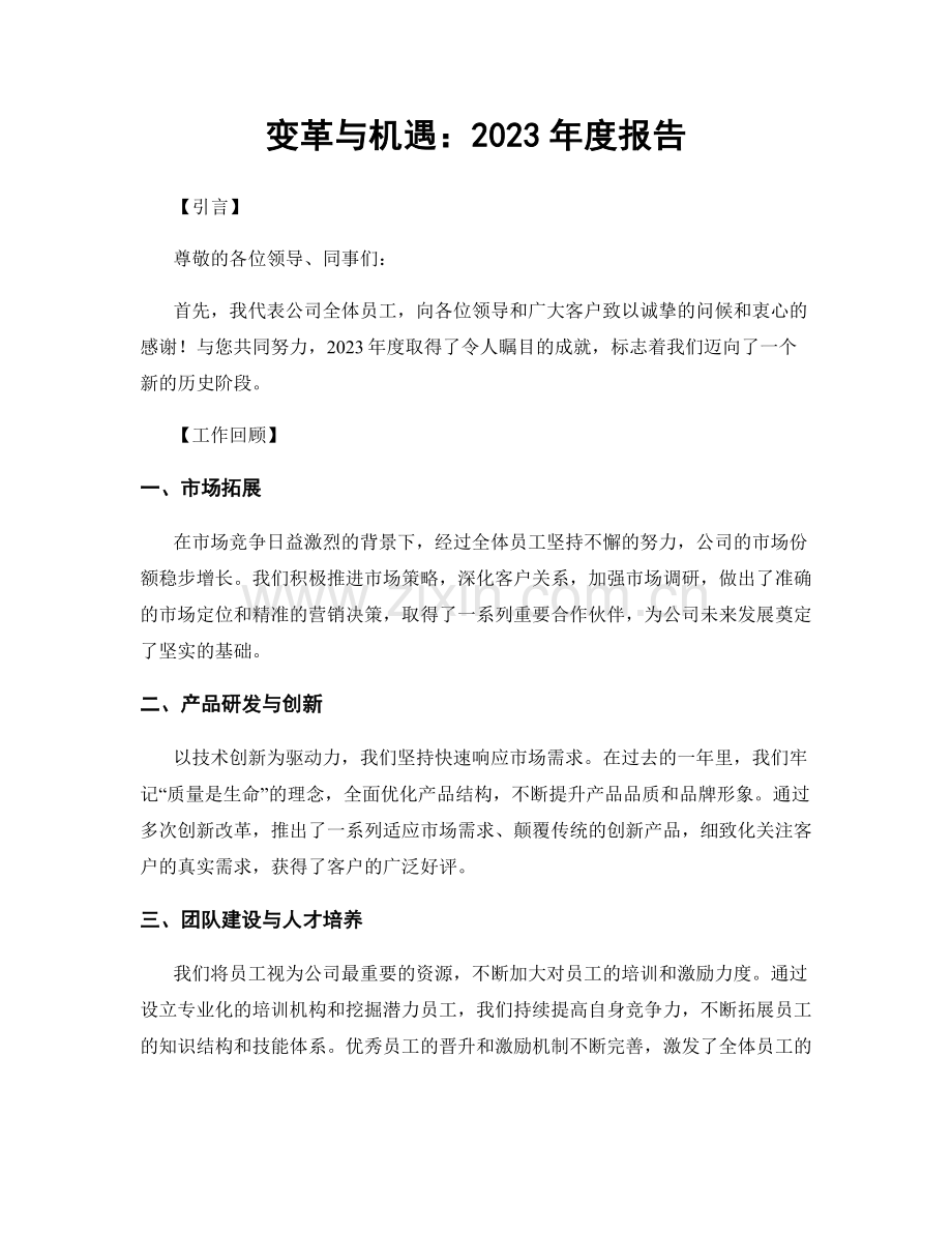 变革与机遇：2023年度报告.docx_第1页