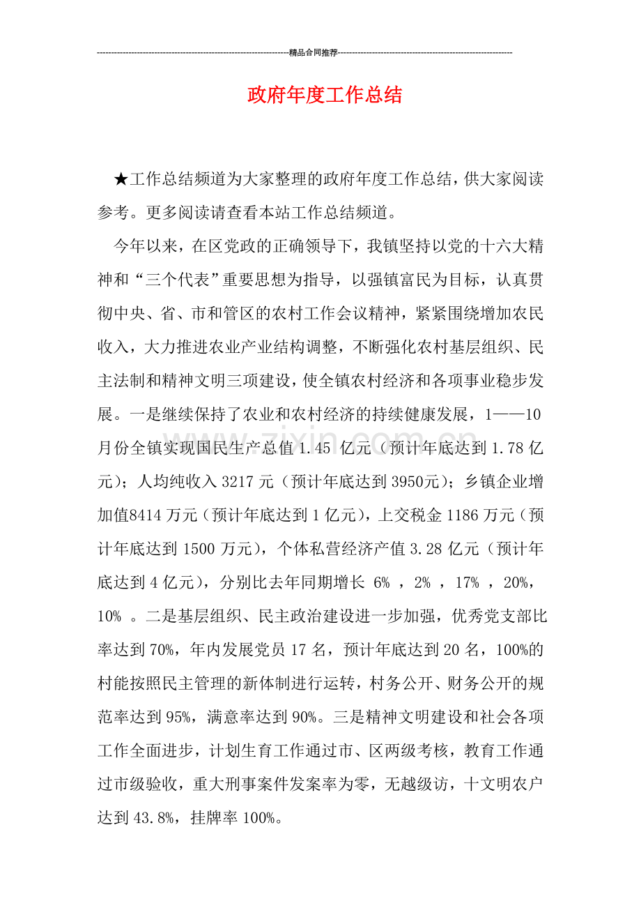 政府年度工作总结.doc_第1页