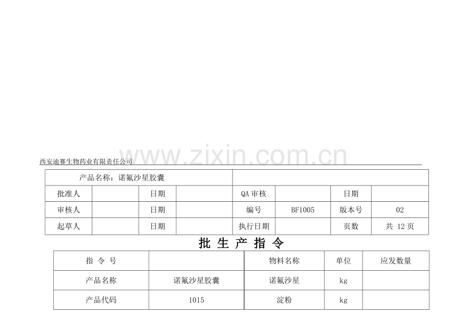 0913-02胶囊批生产记录.doc_第1页