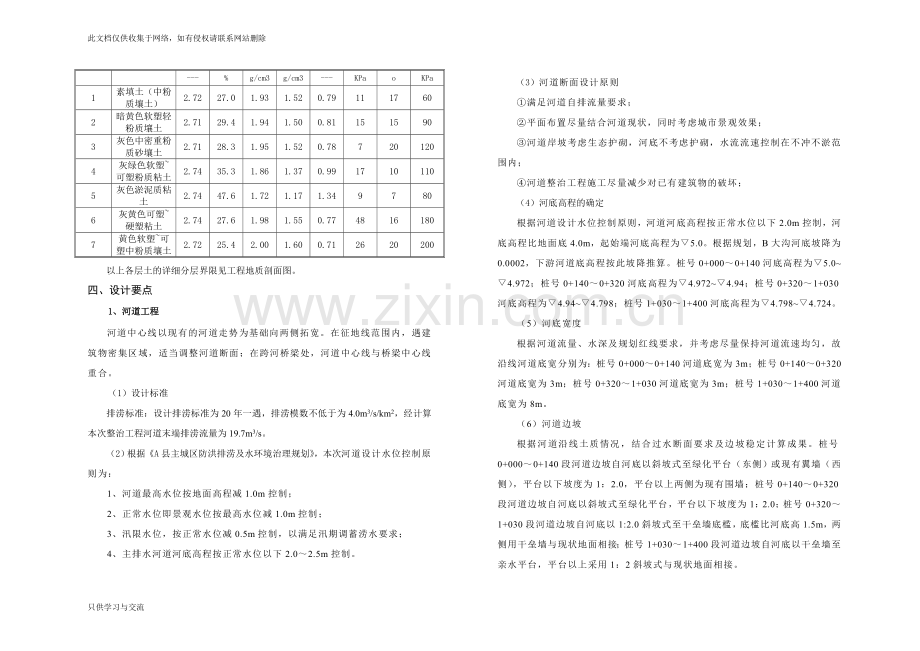 河道整治施工图设计说明教学总结.doc_第2页