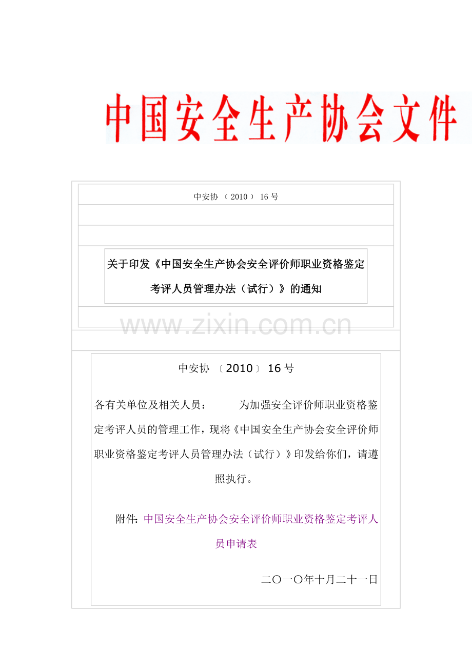 安全评价师考评员办法.doc_第1页