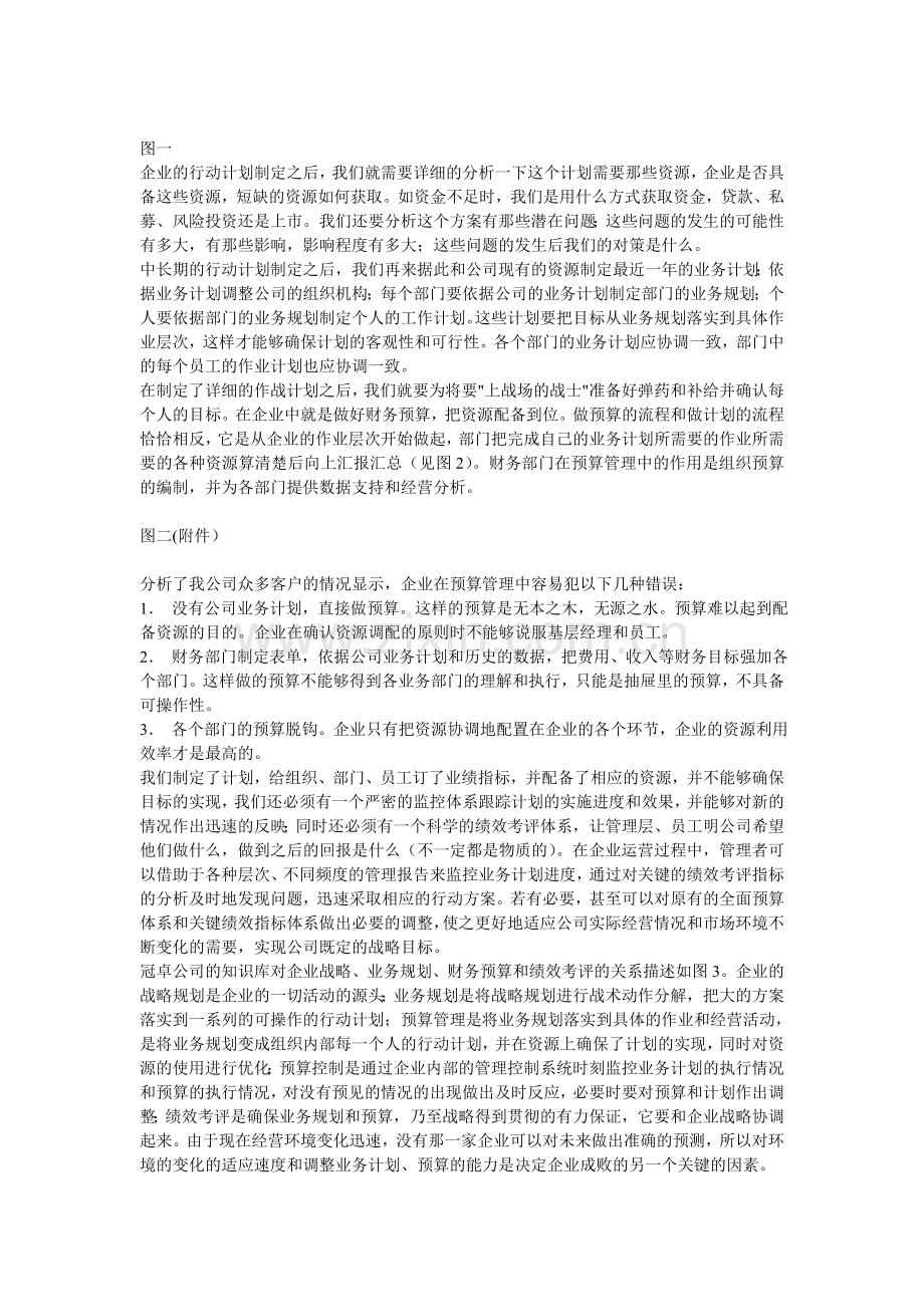 企业战略、业务规划、财务预算和绩效考评的关系.doc_第2页