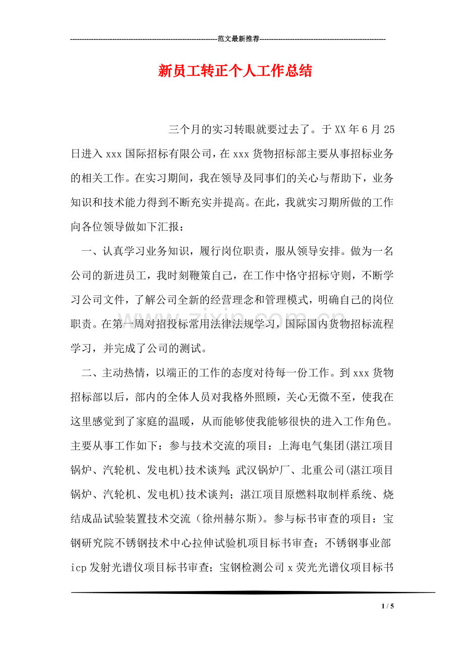 新员工转正个人工作总结.doc_第1页