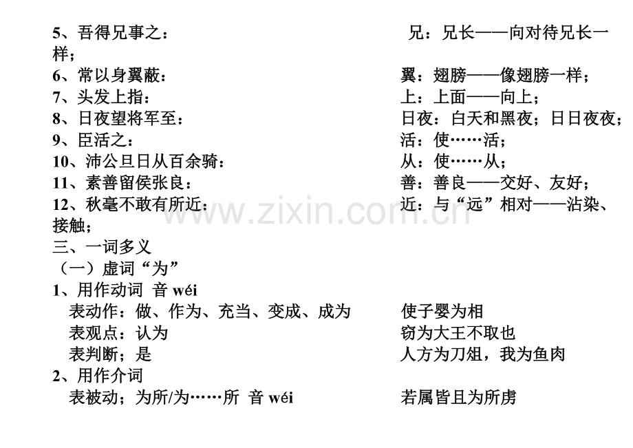 必修五文言文知识点复习总结.doc_第2页