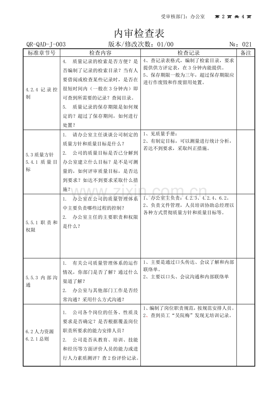 内审检查表20-22办公室.doc_第2页