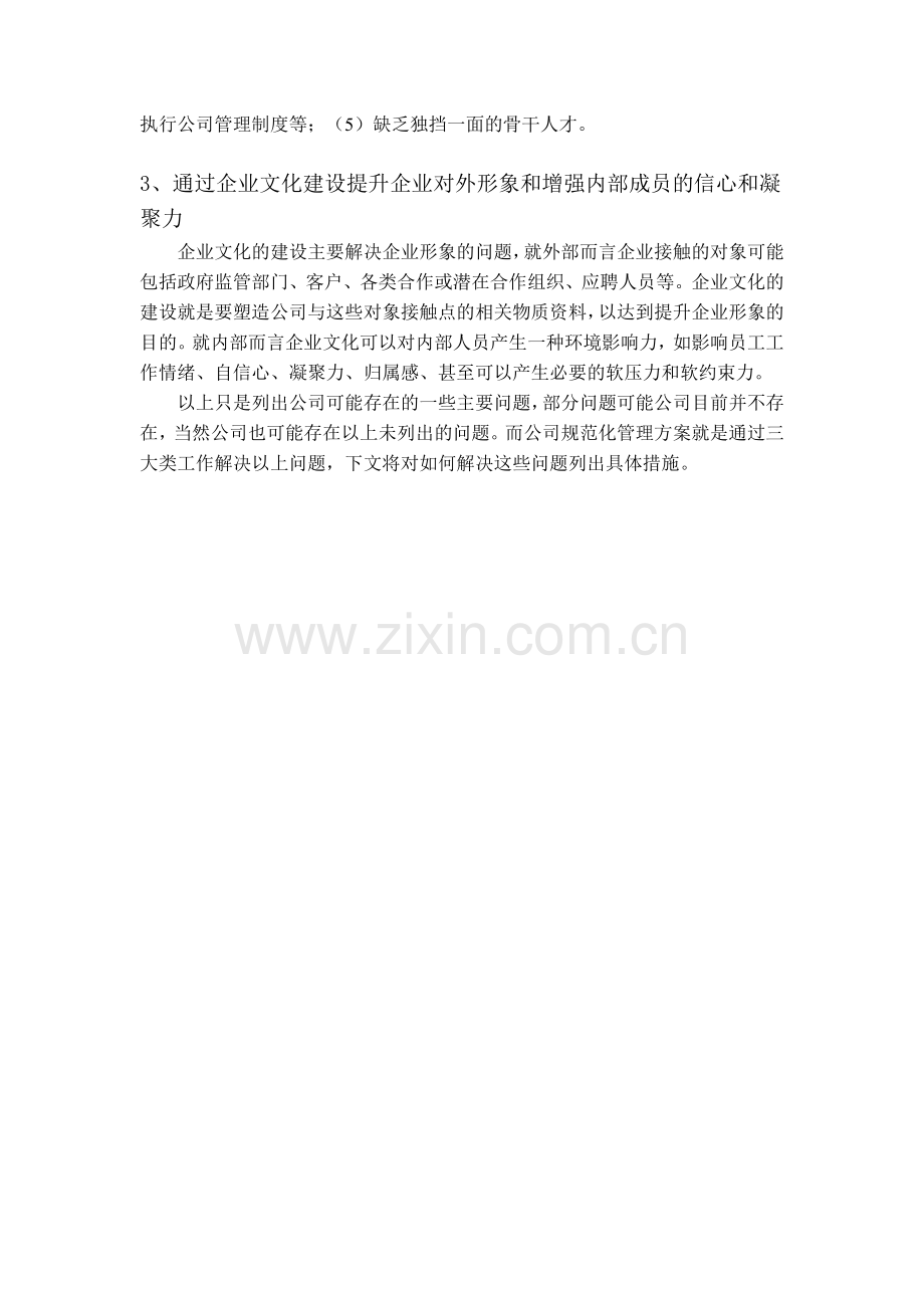 公司规范化管理方案.doc_第2页