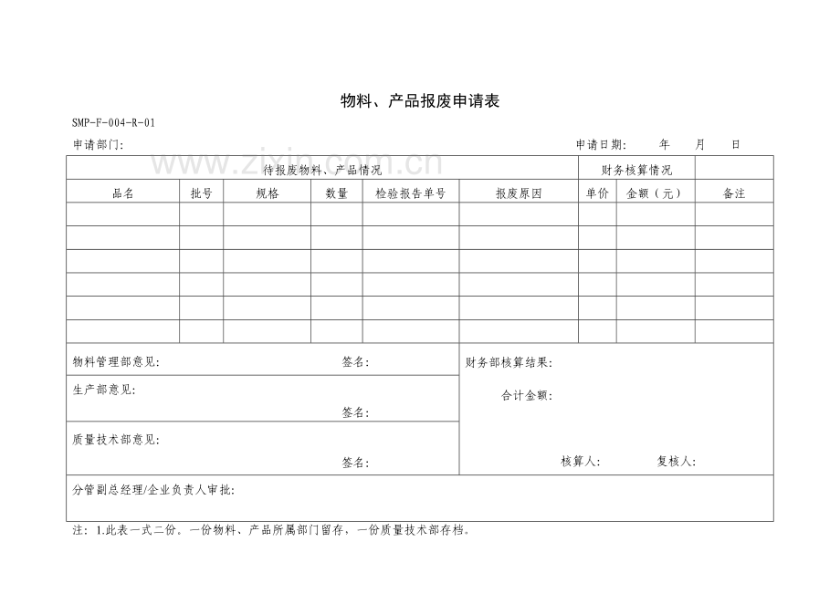 SMP-F-004物料、产品报废、销毁管理制度.doc_第2页