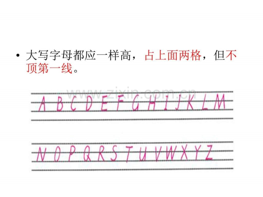 个英文字母书写注意事项及笔顺动态演示.pptx_第2页