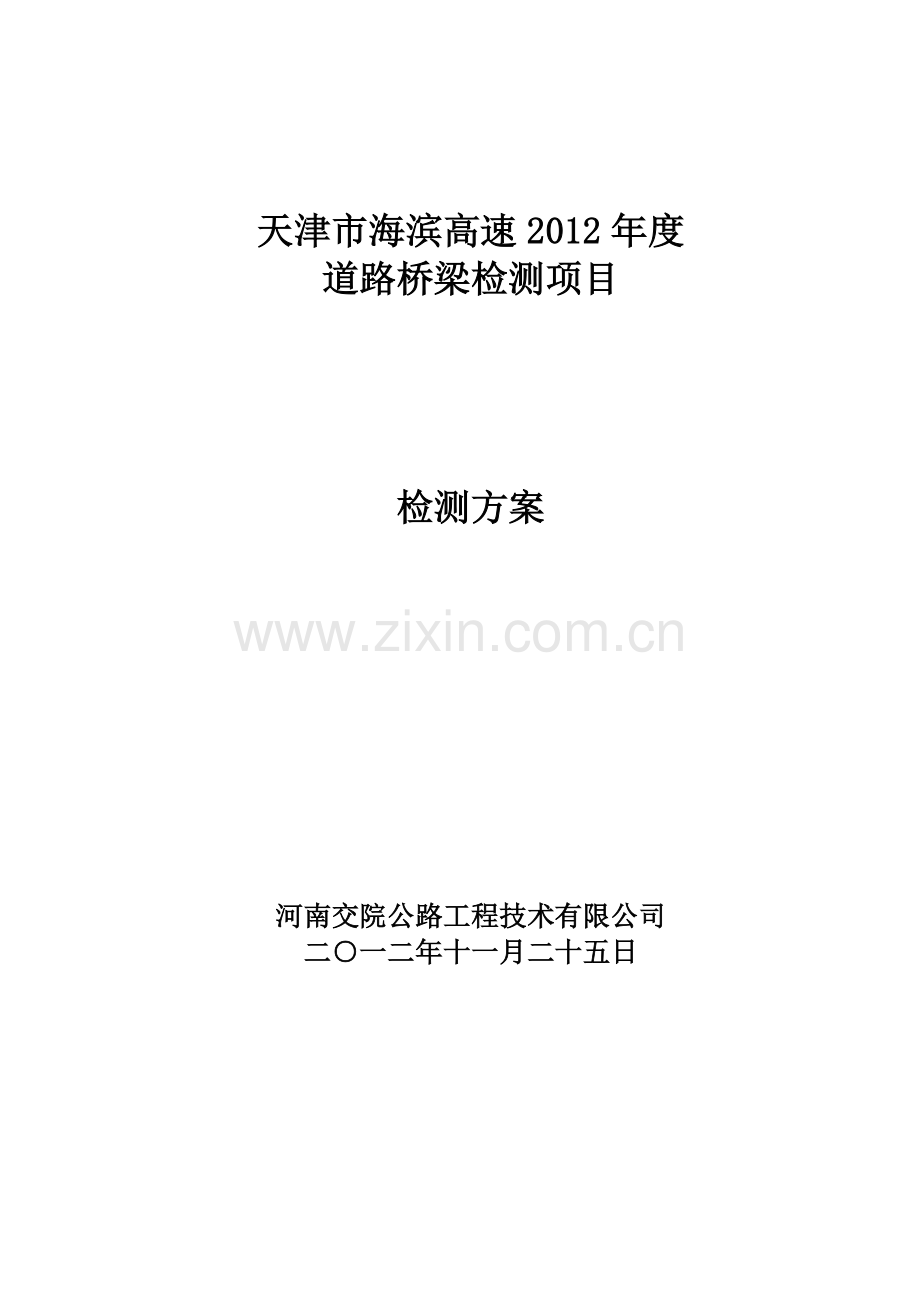海滨高速桥梁检测方案.docx_第1页
