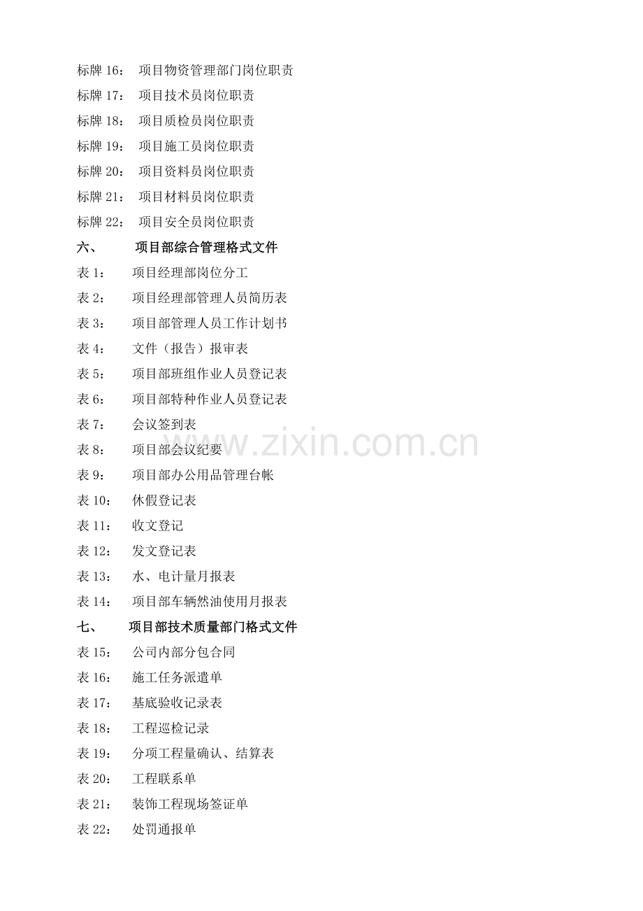 1111装饰施工现场管理规定实施办法表.docx_第2页
