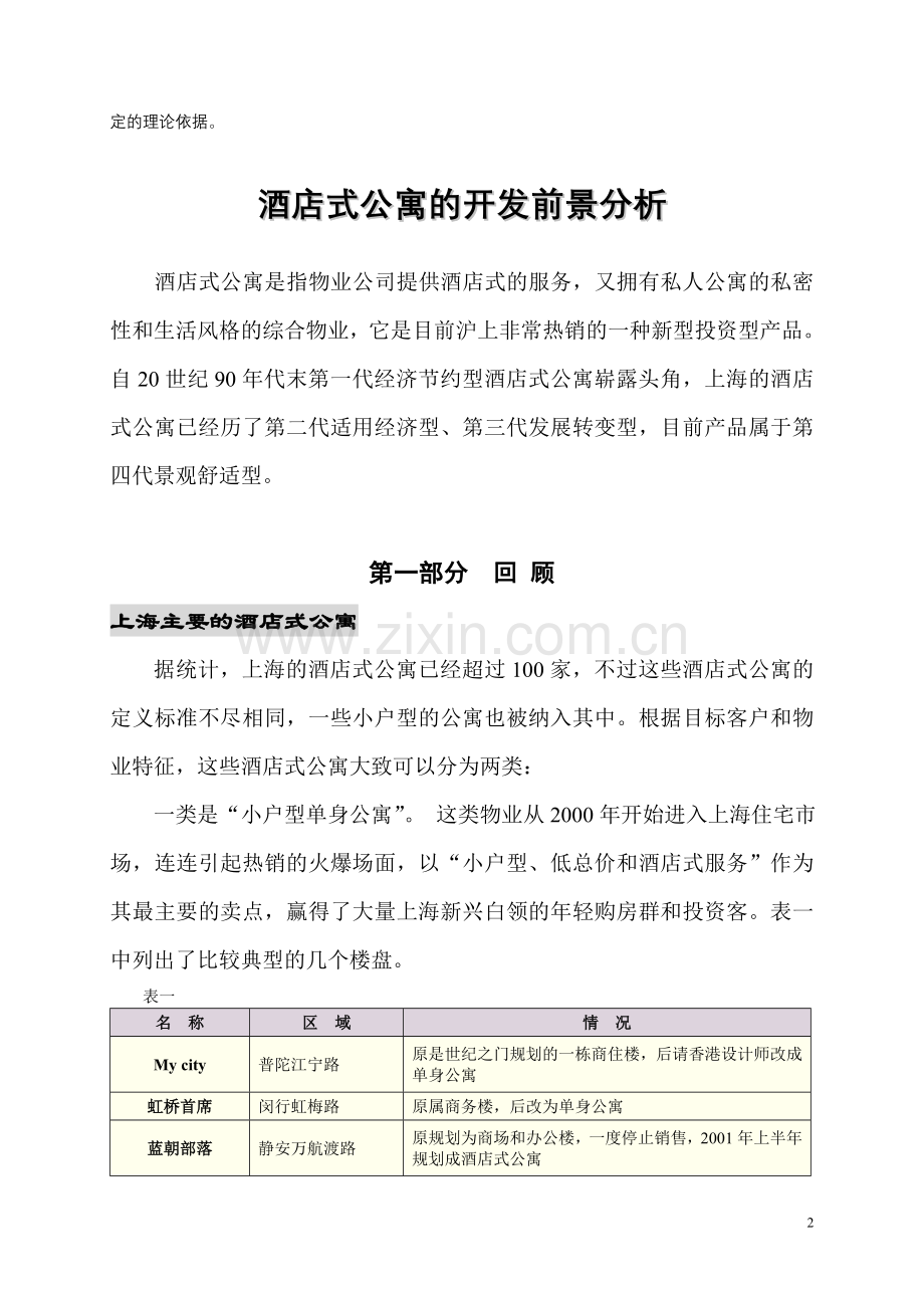 上海市酒店式公寓投资分析.doc_第2页