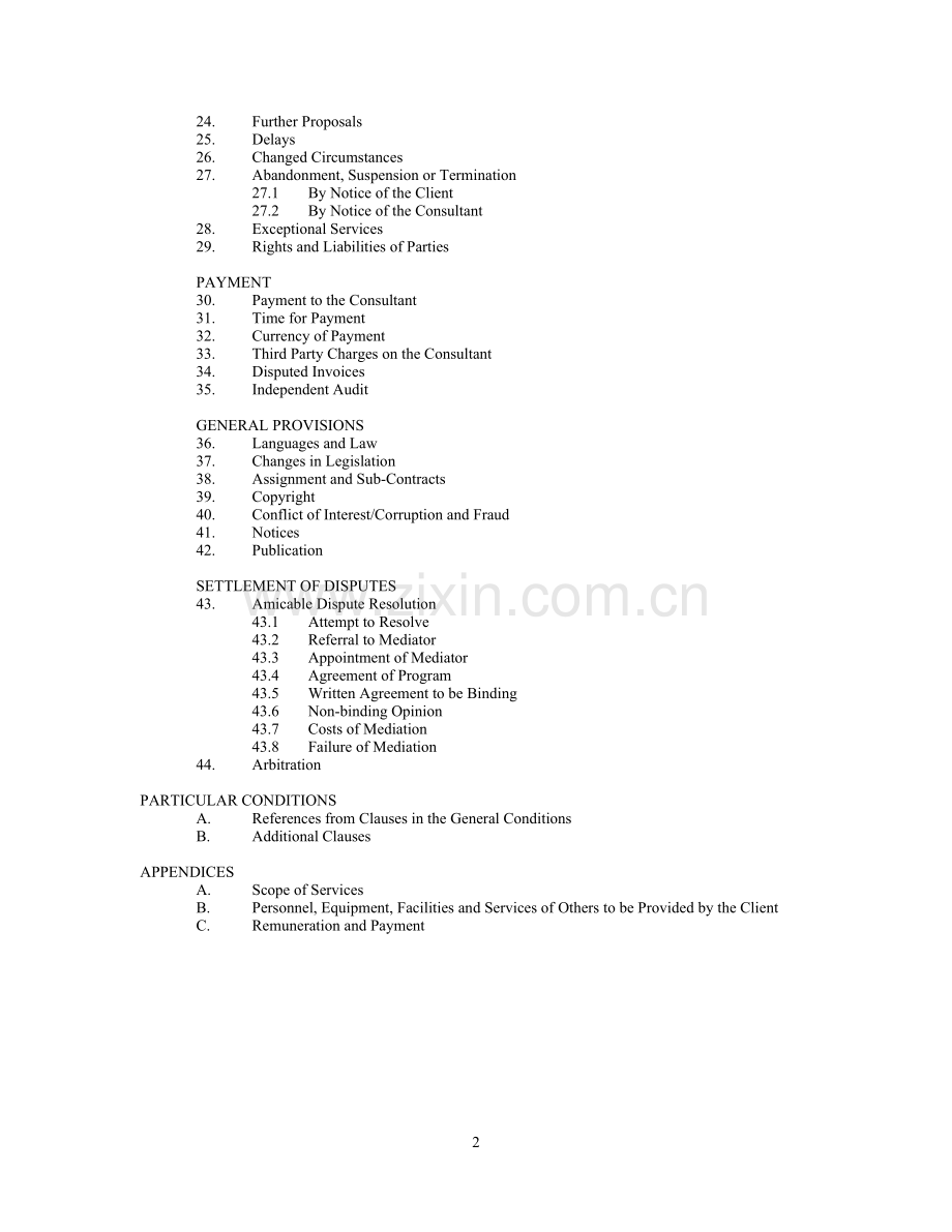 白皮书英文版FIDIC业主咨询工程师标准服务协议书条件.doc_第2页