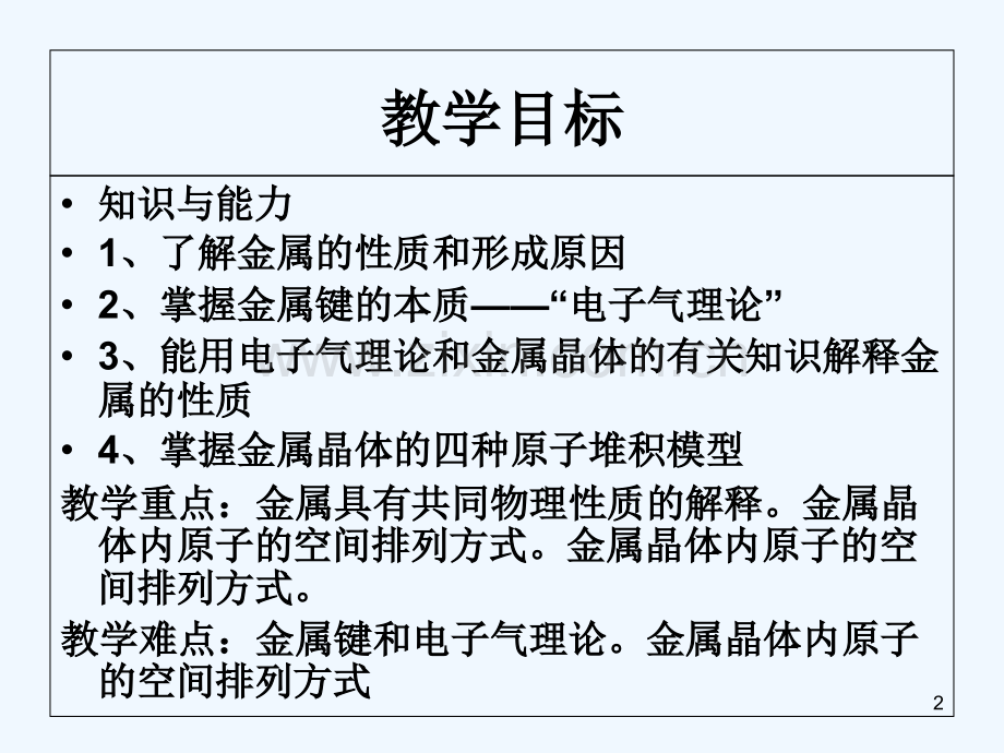 3《金属晶体》课件(新人教版-选修3)-PPT.ppt_第2页