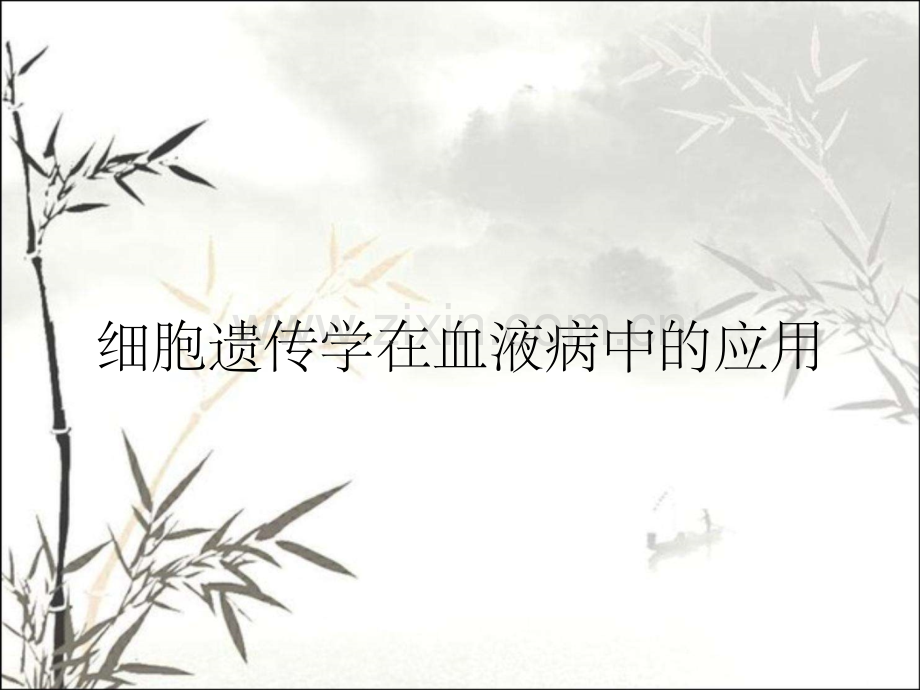 细胞遗传学在血液病中的应用.pptx_第1页