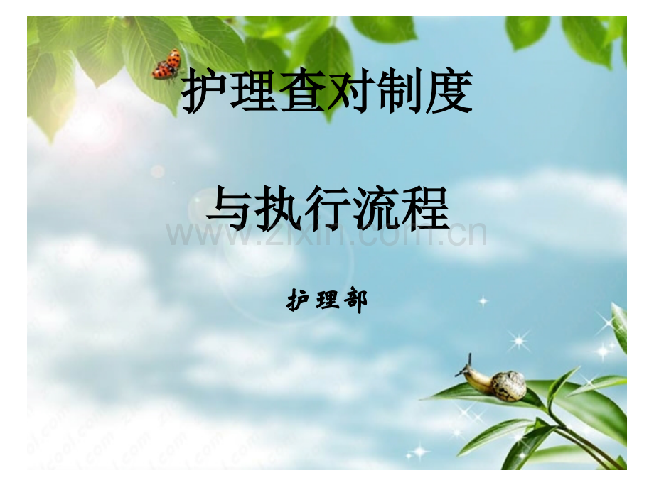 护理查对制度与执行流程.ppt_第1页