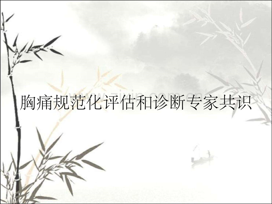 胸痛规范化评估和诊断专家共识.pptx_第1页
