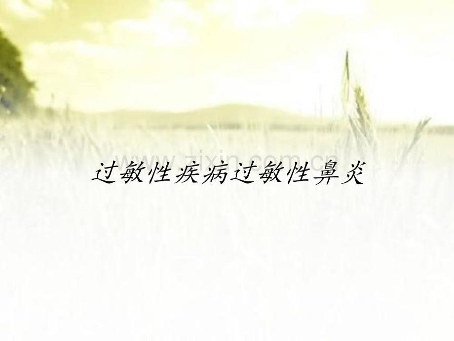 过敏性疾病过敏性鼻炎.pptx_第1页