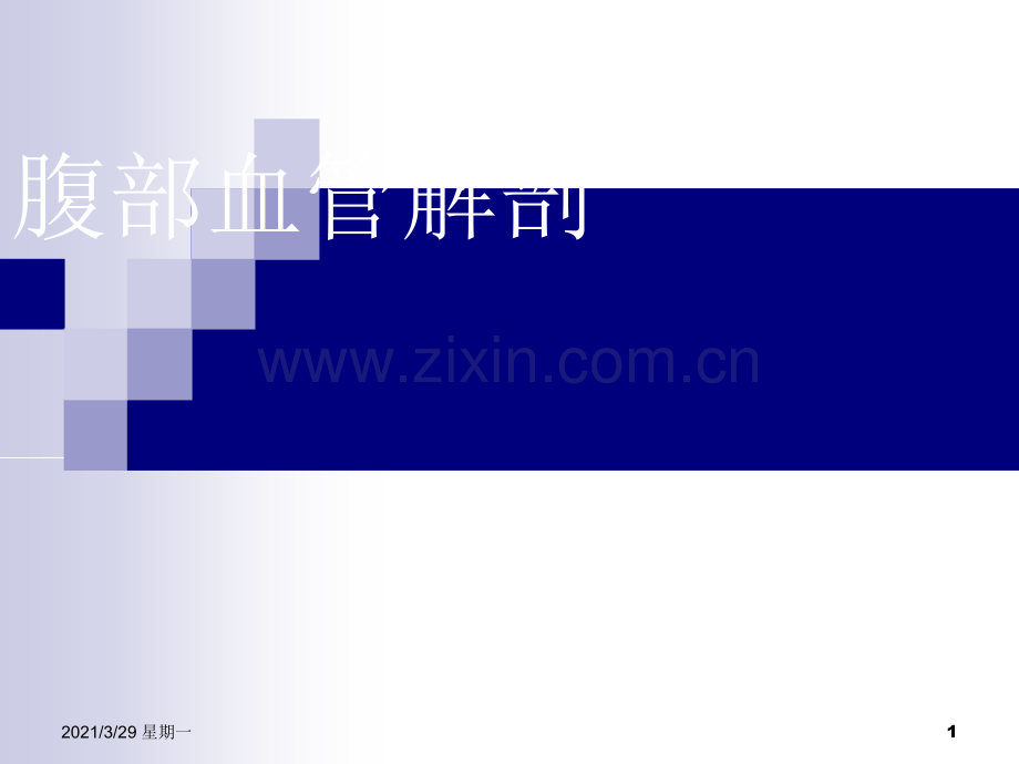 腹部血管解剖(静脉+动脉).ppt_第1页