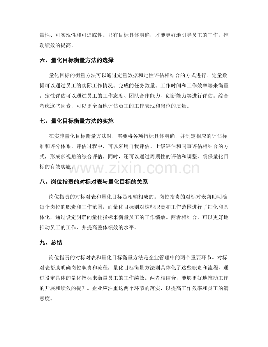 岗位职责的对标对表与量化目标衡量方法.docx_第2页