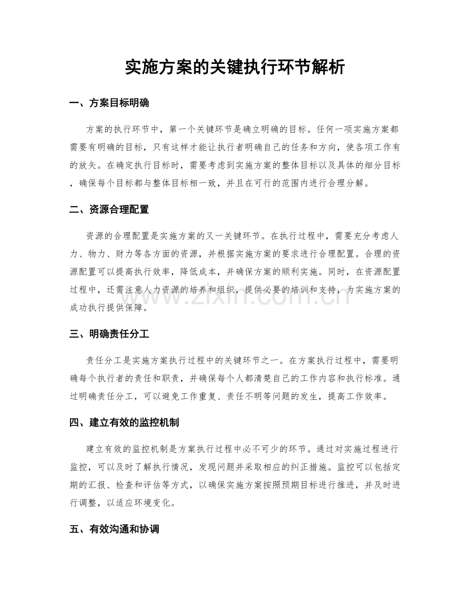 实施方案的关键执行环节解析.docx_第1页