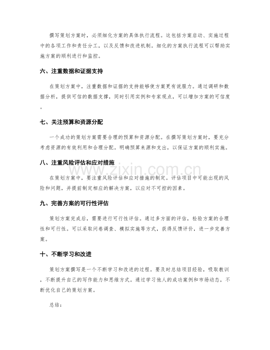 成功策划方案的撰写技巧与窍门.docx_第2页