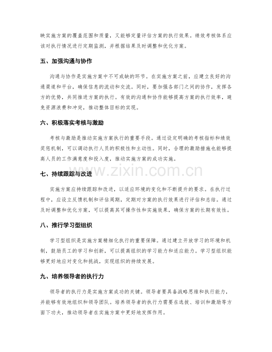 实施方案的精细化执行要点.docx_第2页