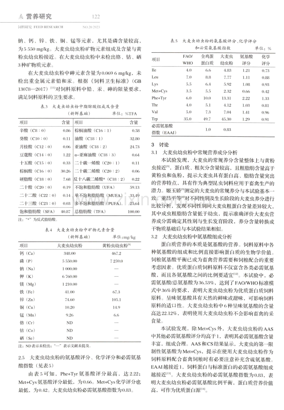 大麦虫幼虫粉的营养成分分析.pdf_第3页