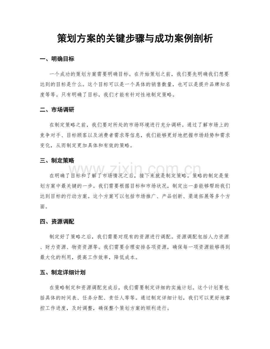 策划方案的关键步骤与成功案例剖析.docx_第1页