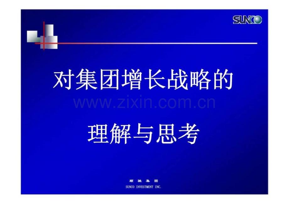 顺驰集团对集团增长战略的思考.pptx_第1页