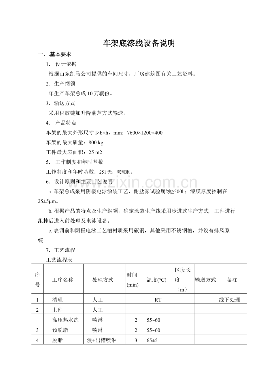 车架电泳线设备说明.doc_第1页