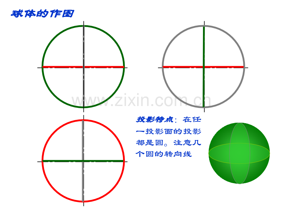 圆球的表面求点和截交线.pptx_第2页