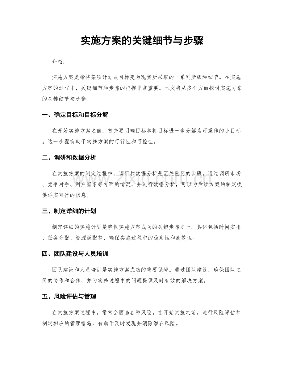 实施方案的关键细节与步骤.docx_第1页
