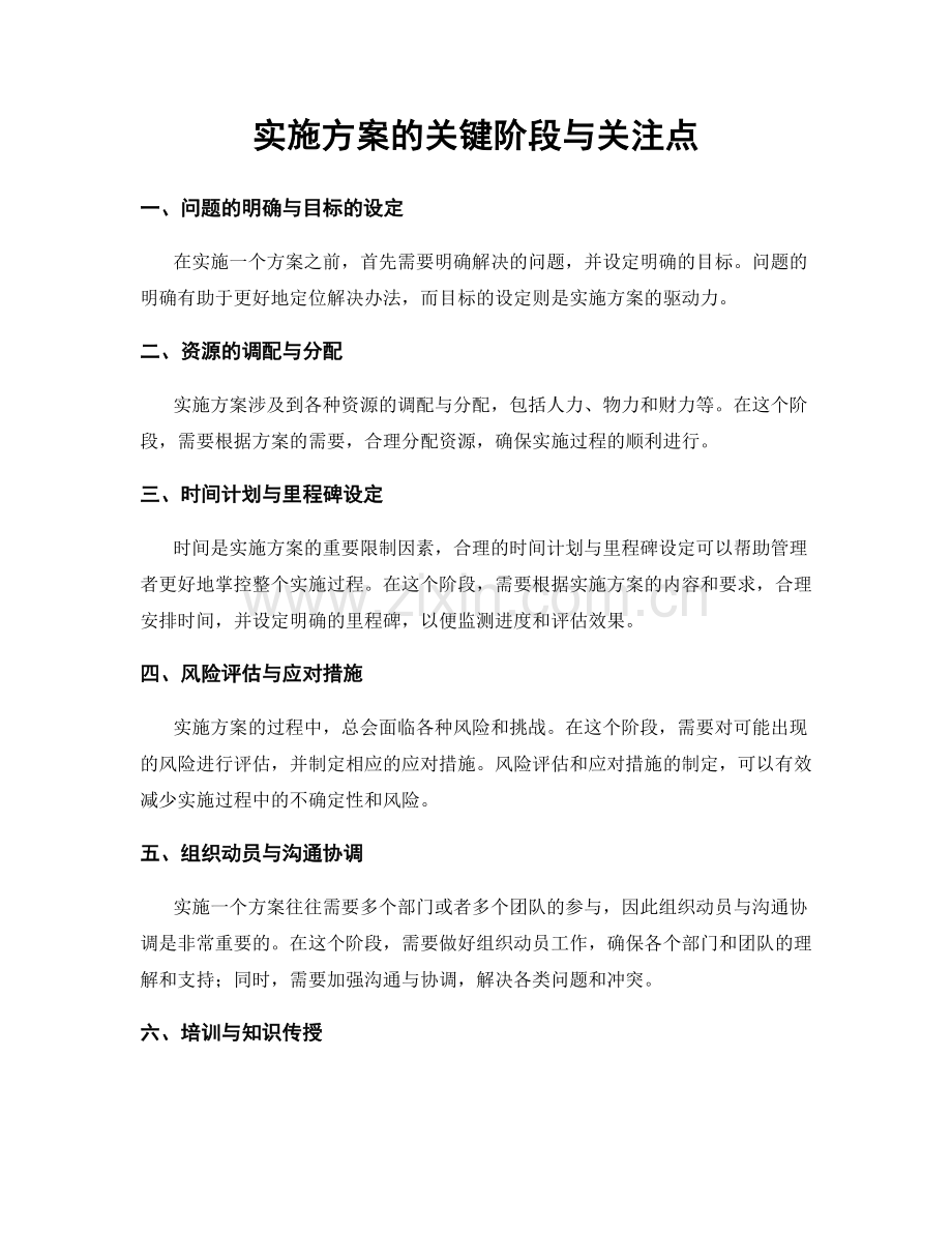 实施方案的关键阶段与关注点.docx_第1页