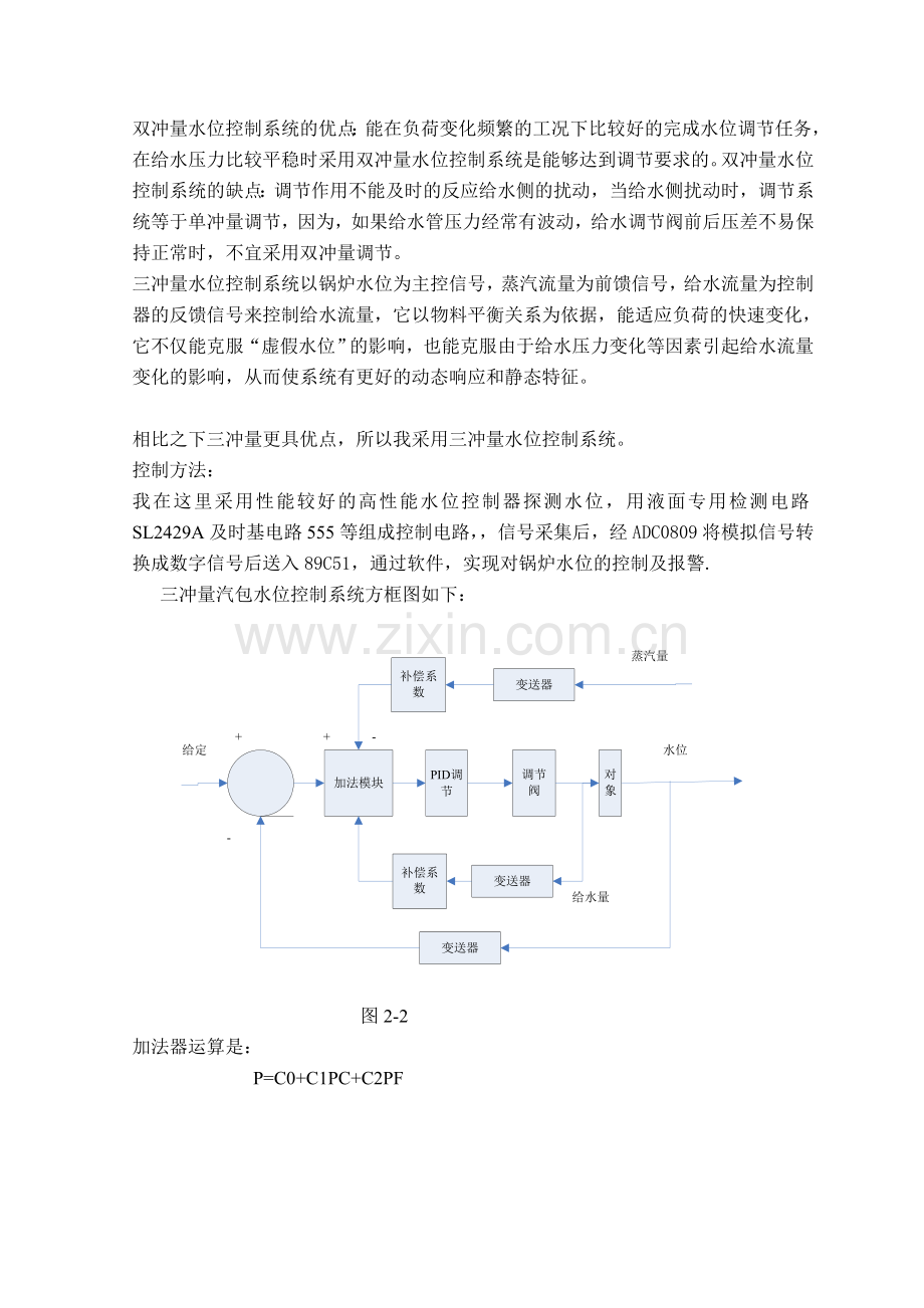 锅炉汽包水位自动控制系统.docx_第2页