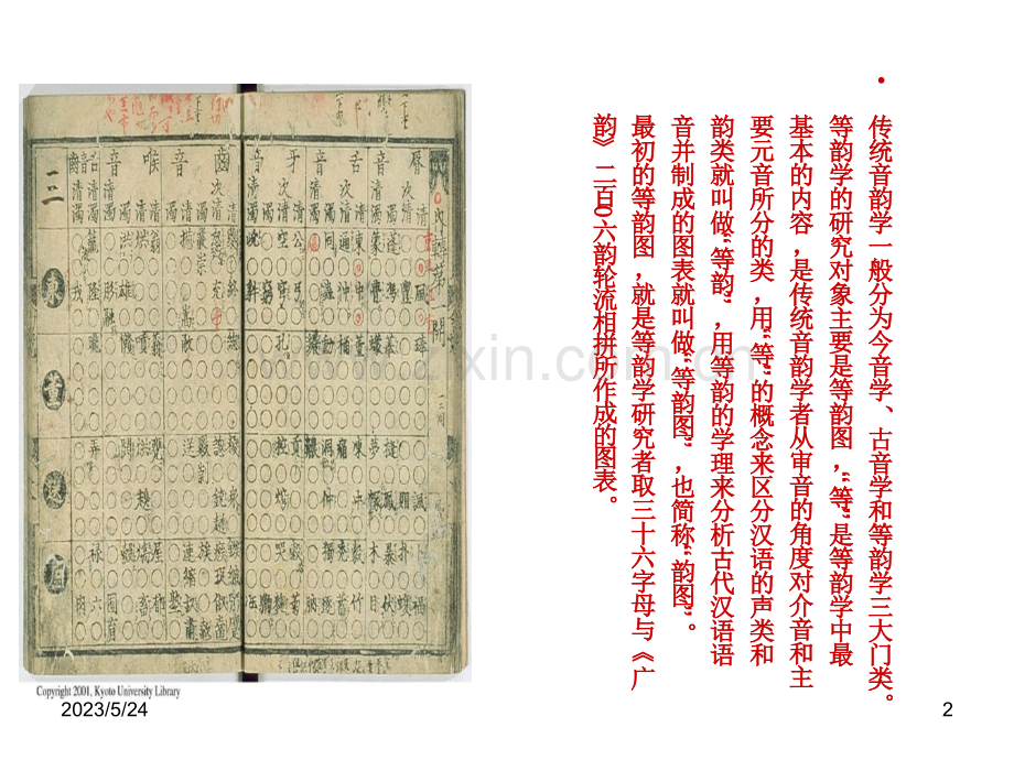 第九讲--反映《广韵》音系的韵图.ppt_第2页