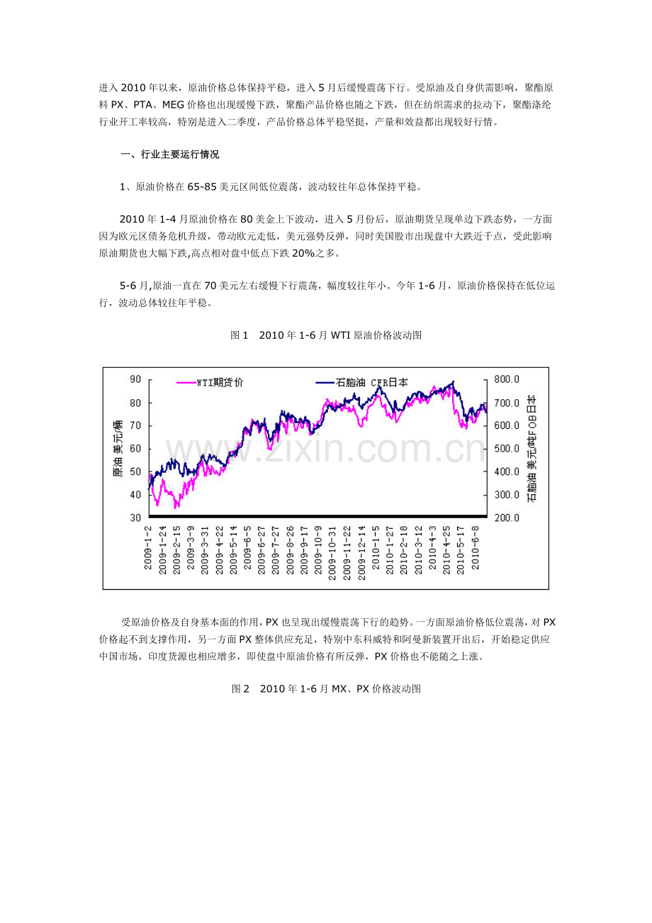 上半年聚酯及涤纶短纤行业运行分析.doc_第1页