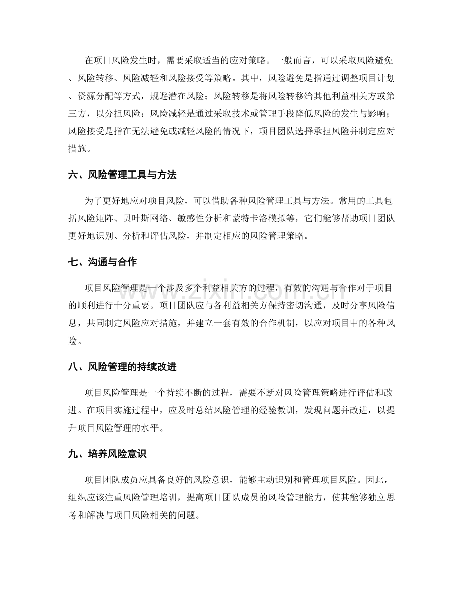项目风险管理策略研究.docx_第2页