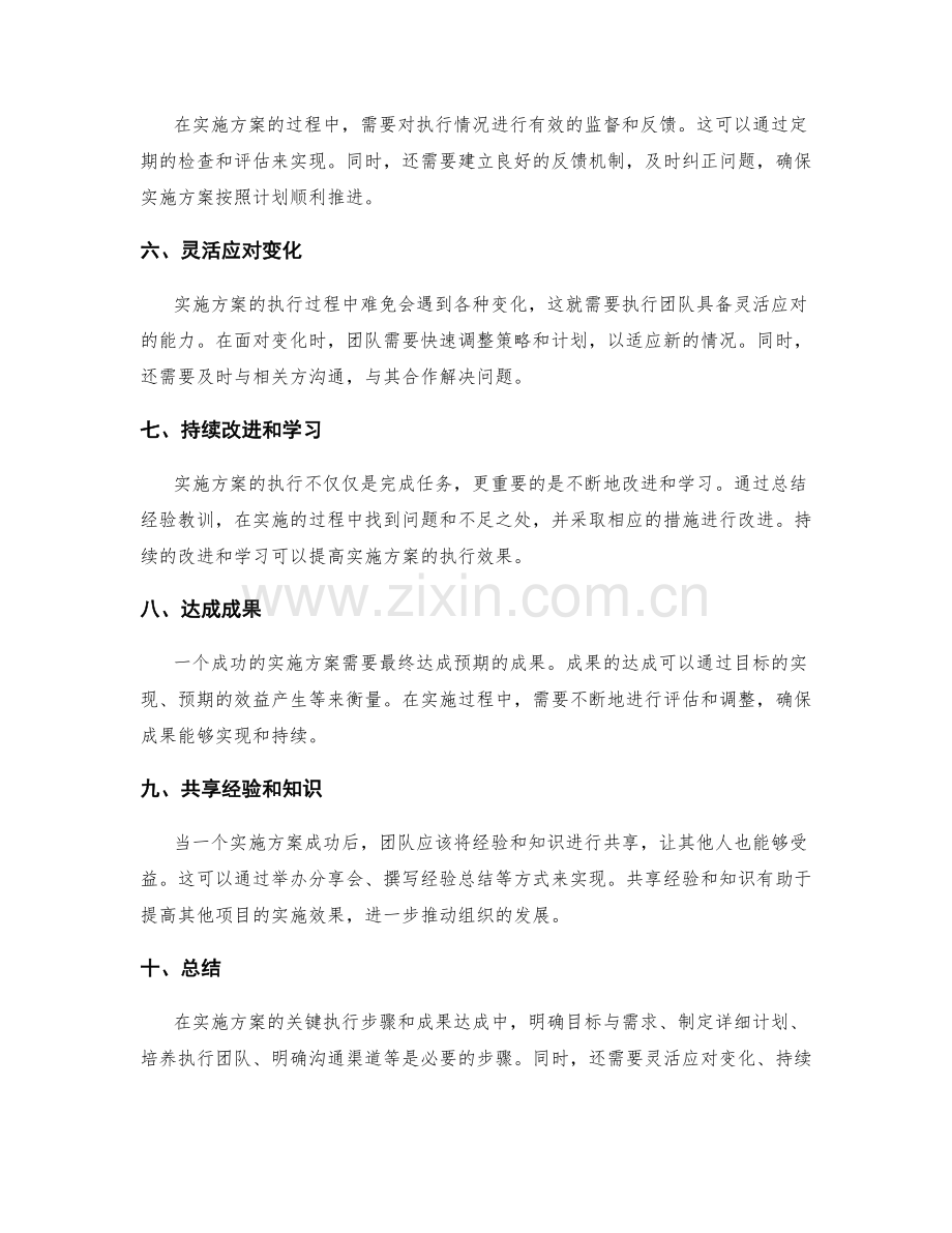 实施方案的关键执行步骤和成果达成.docx_第2页