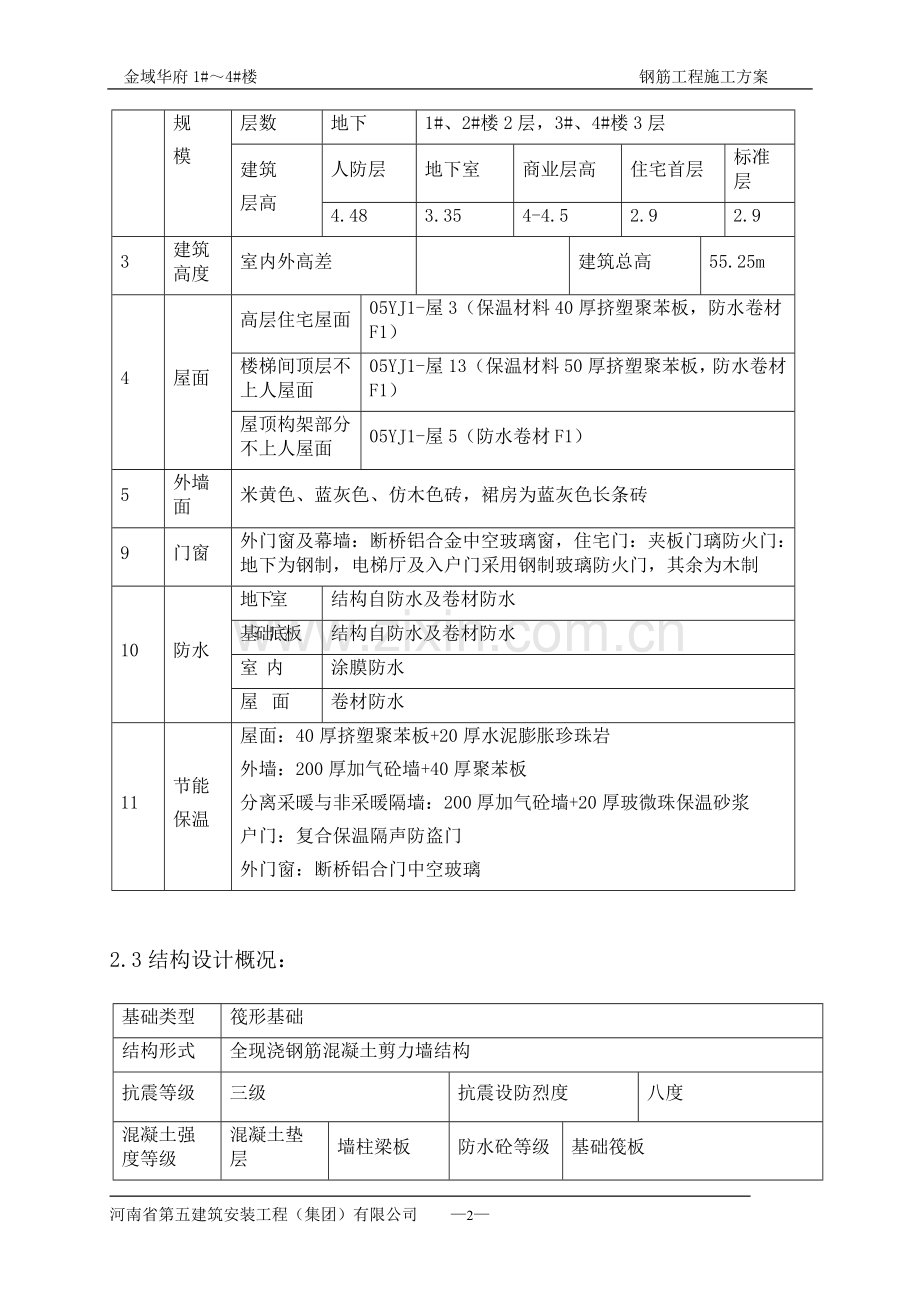 钢筋工程施工方案(改).doc_第2页