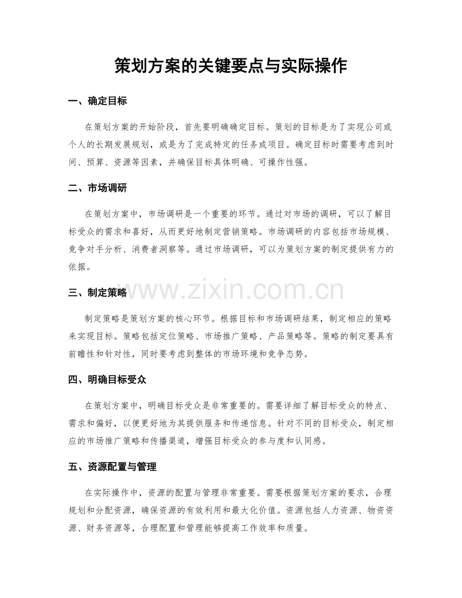 策划方案的关键要点与实际操作.docx_第1页