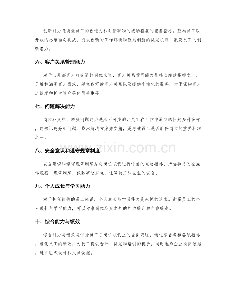 岗位职责的关键绩效指标和考核体系.docx_第2页