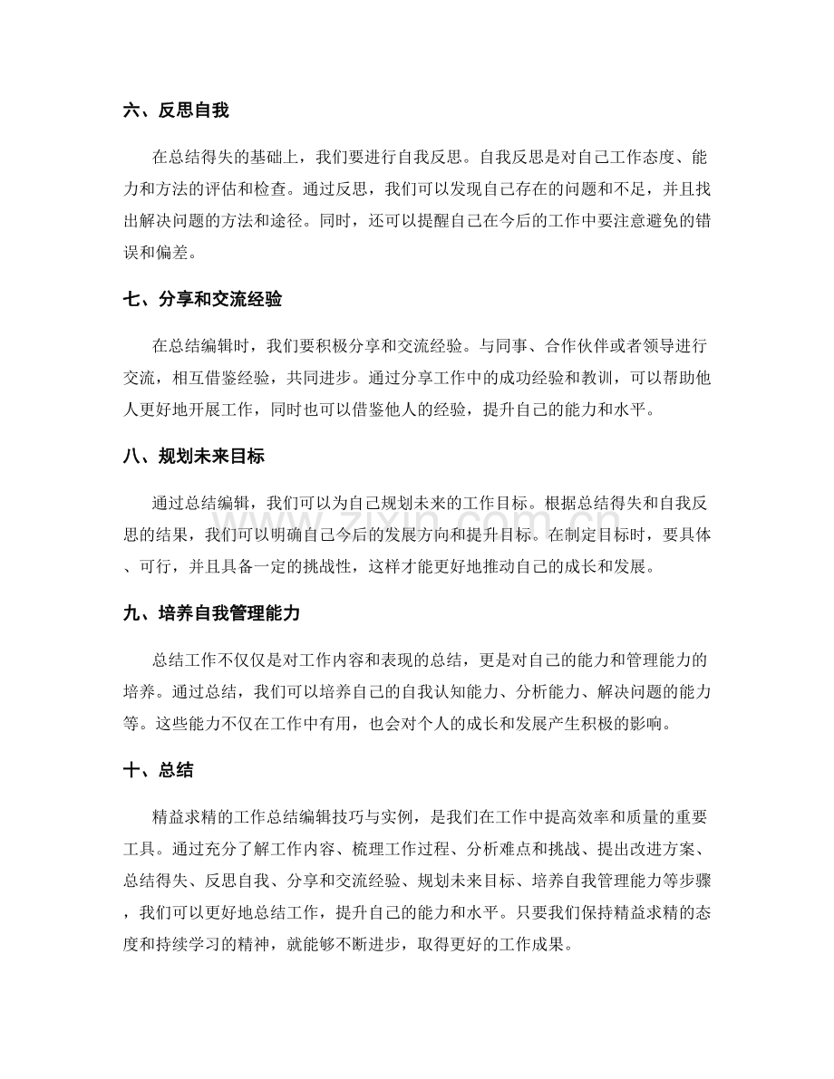 精益求精的工作总结编辑技巧与实例.docx_第2页