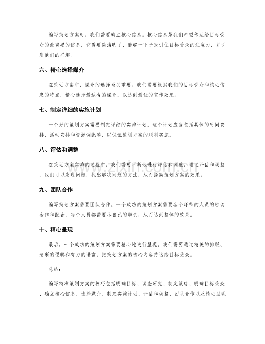 编写精准策划方案的技巧.docx_第2页