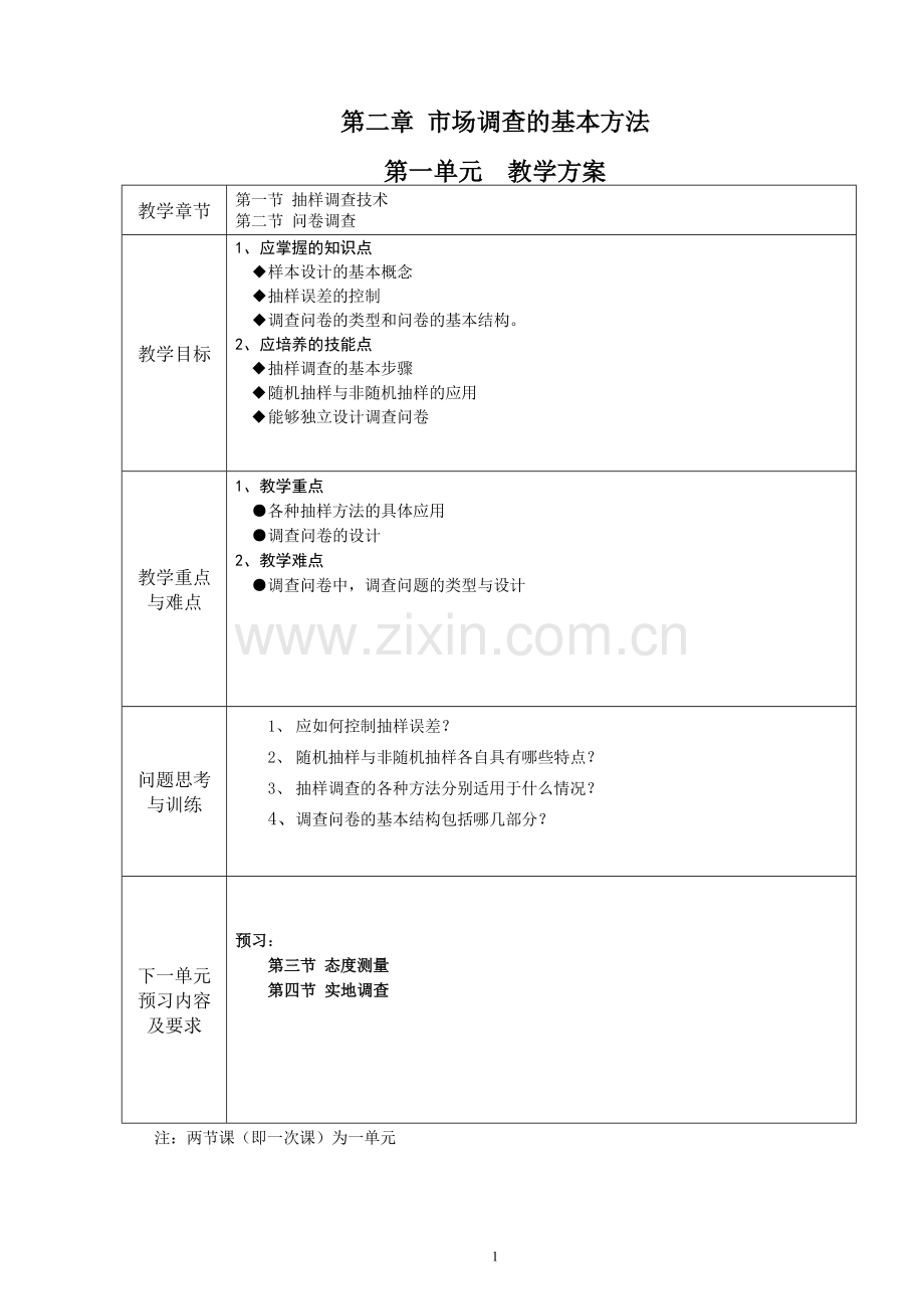 调查与预测王若军市场调查的基本方法.doc_第1页