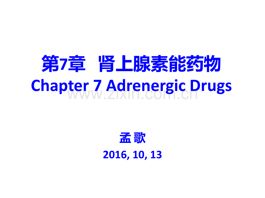 肾上腺素能药物.ppt_第1页